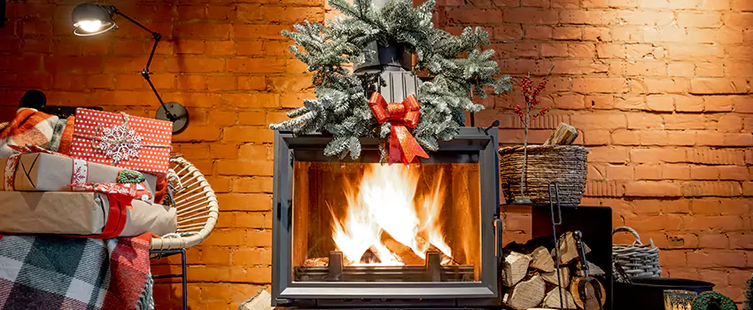 Travis Industries Linear Gas Fireplace Installation in Valley Stream, New York