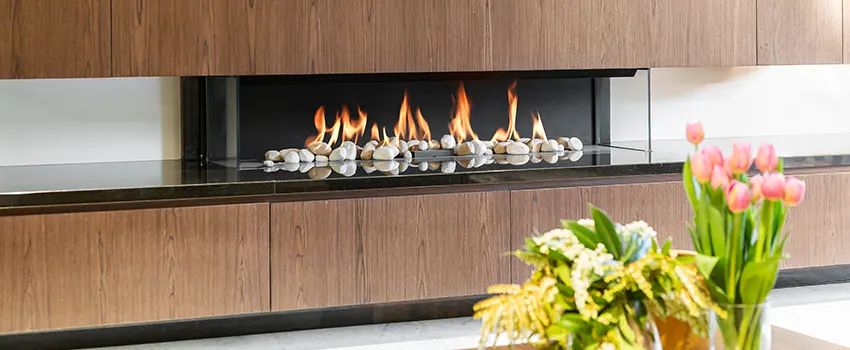 Double-height Fireplace Design Refurbishment in Valley Stream, New York