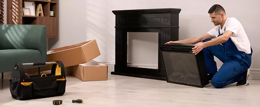Old Rusted Metal Fireplace Repair And Replacement in Valley Stream, NY